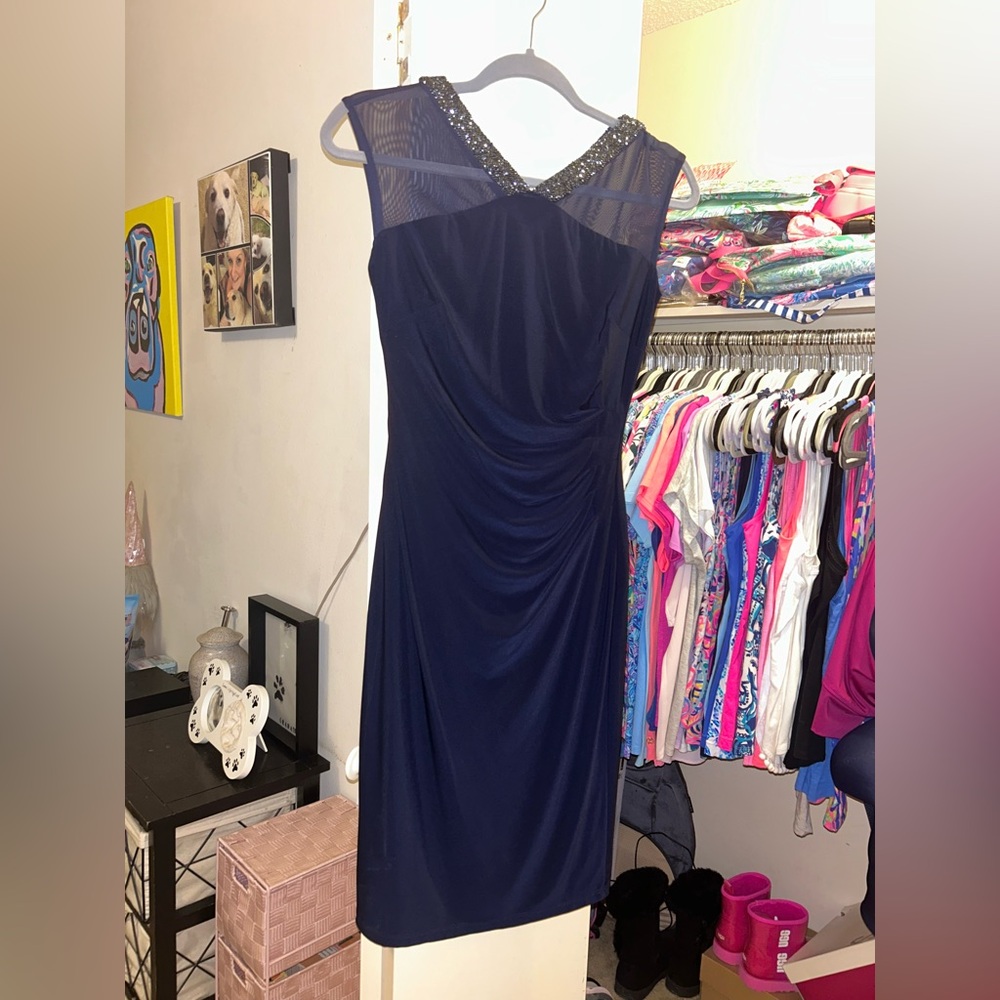 💙Ralph Lauren Shimmer Neckline Dress💙